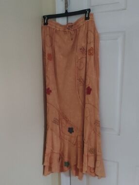 100% Cotton Womens Maxi Skirt OS.